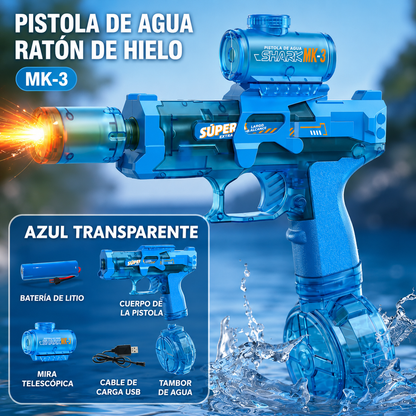 Pistola de Agua Eléctrica Automática con Luces LED