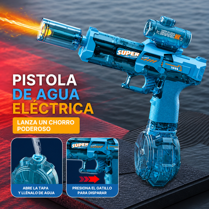 Pistola de Agua Eléctrica Automática con Luces LED