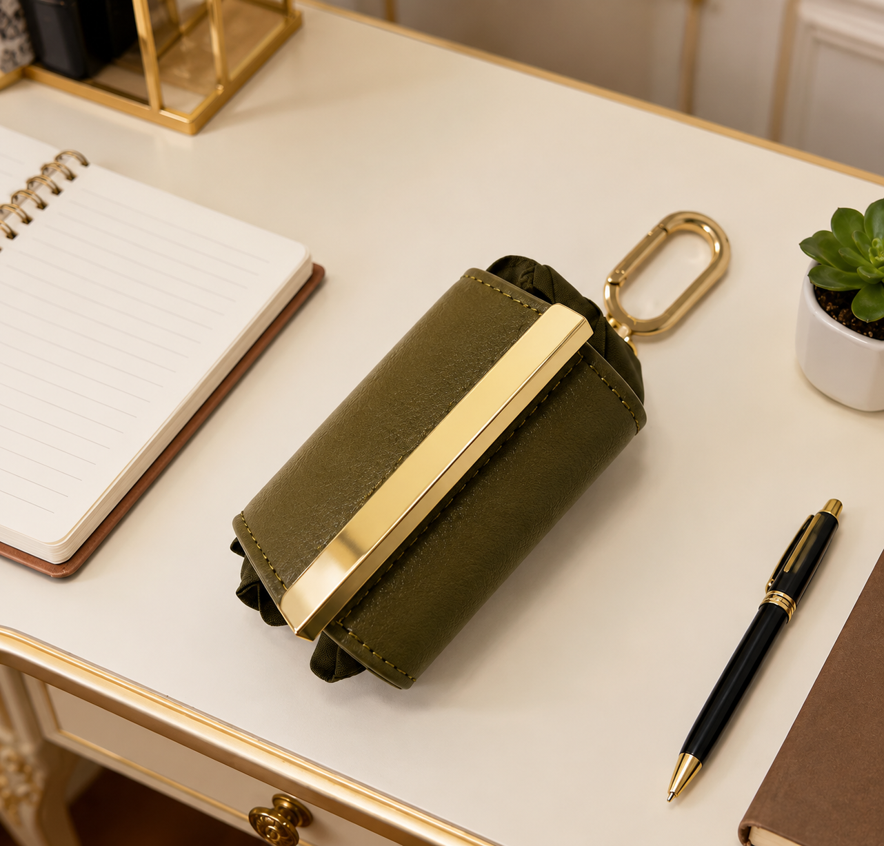 Bolso de Mano Plegable con Llavero | Compacto, Ligera y de Gran Capacidad