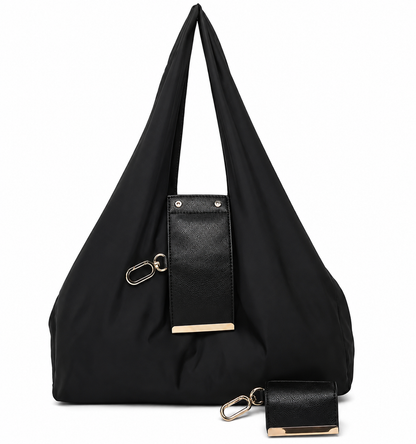 Bolso de Mano Plegable con Llavero | Compacto, Ligera y de Gran Capacidad